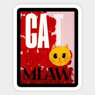 Cat Meaw Sticker